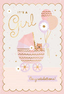 It's A girl Congratulations card
