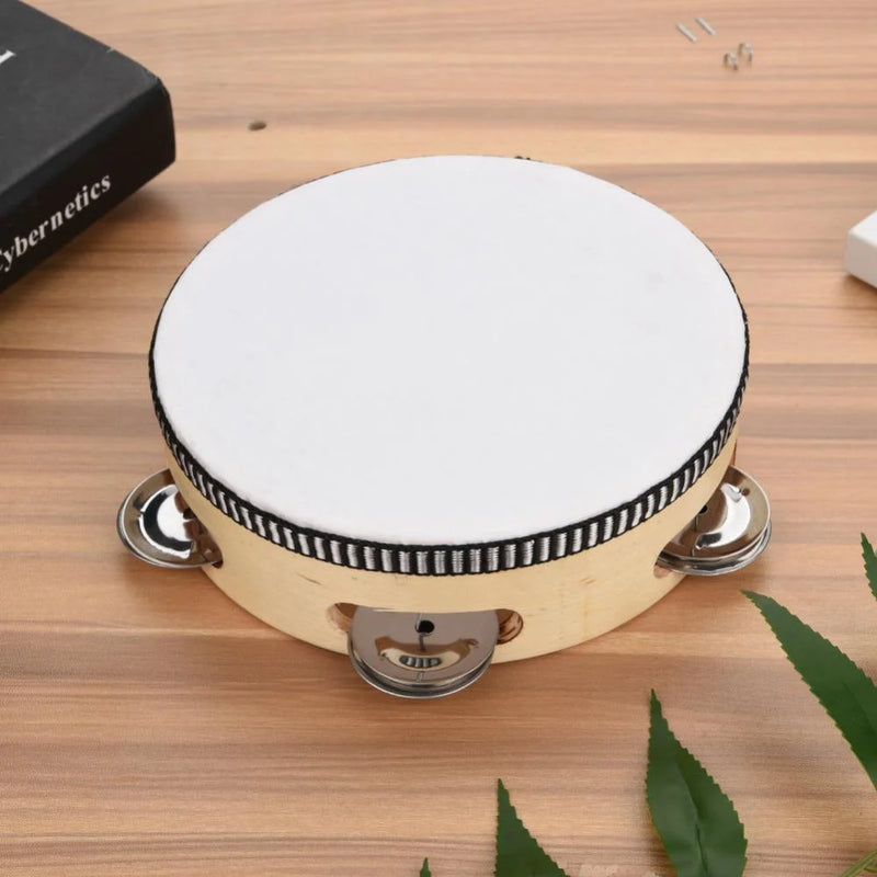 Natural Wooden  Tambourine Drum 15cm