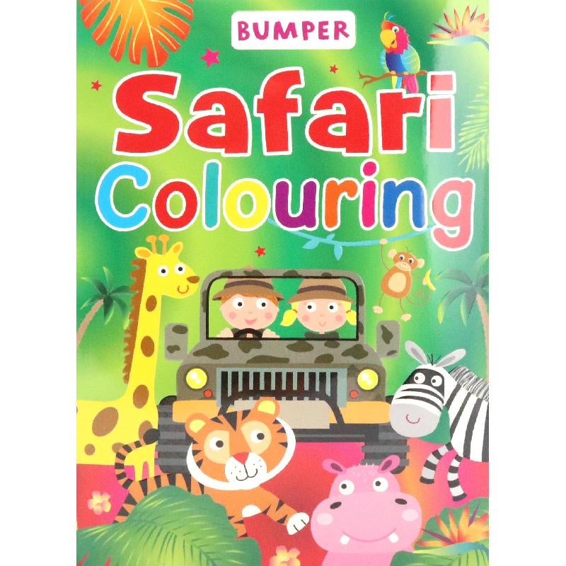 Bumper Safari Colouring book