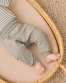Quincy Mae | Side Snap Bodysuit + Pant Set - Laurel Stripe