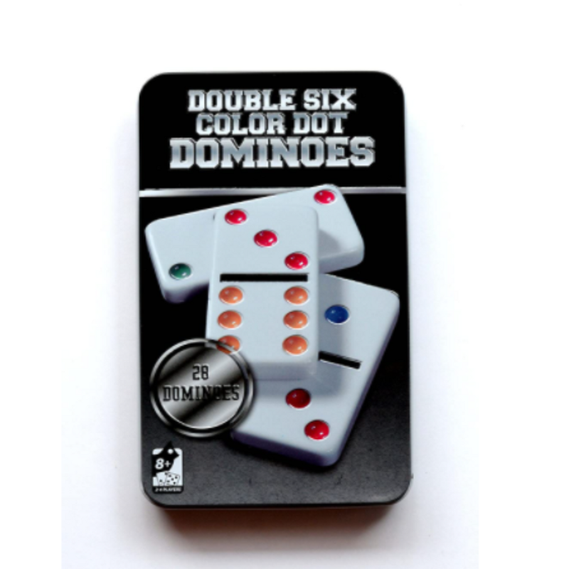 Double Six colour Dot Dominoes