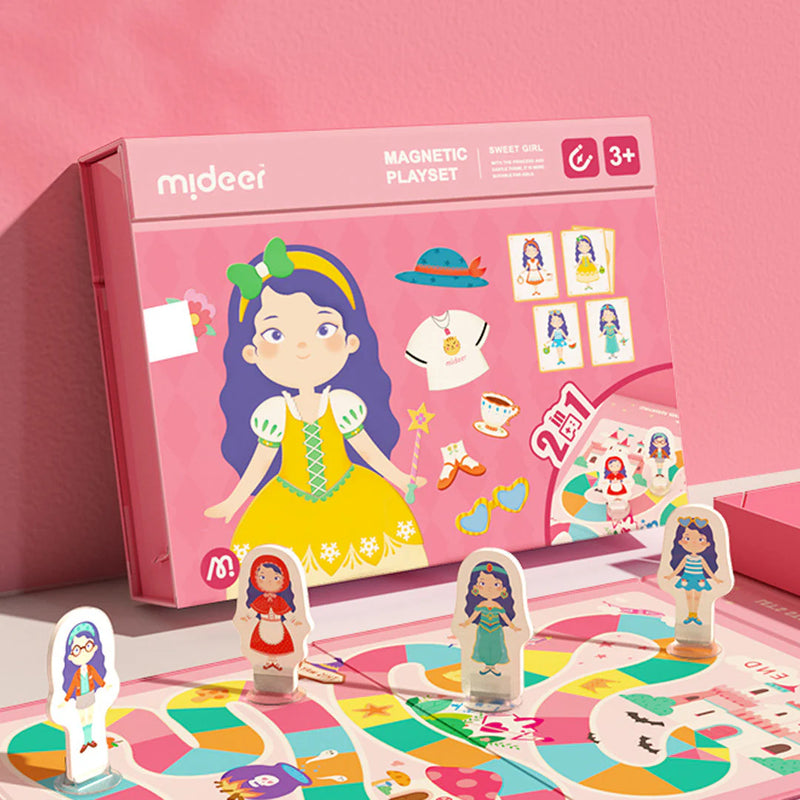 Mideer | Playset with Magnetic Board Cute Girl
