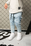 Cracked Soda CS Detailed Pocket Jeans Blue Denim