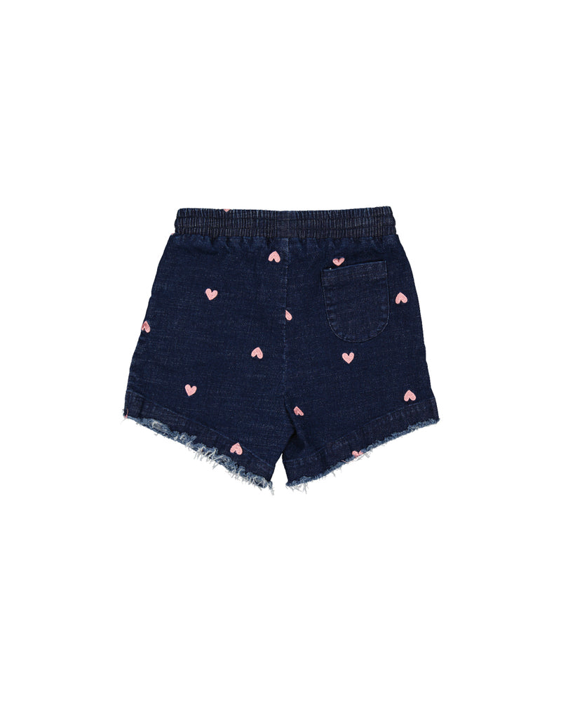 Radicool | Hearts Denim Short