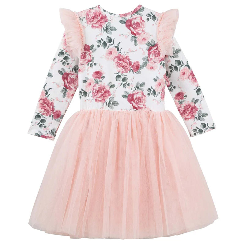 Designer Kidz| Tilly Floral L/S TuTu Dress