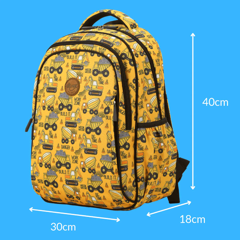 ALiMASY | Construction Midsize Kids Backpack