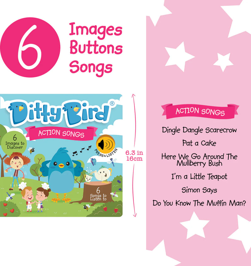 Ditty Bird Baby Sound Book | Action Songs