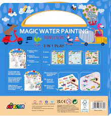 Avenir | 3 in 1 Play Book Magic Water Painting - Riding & Flying