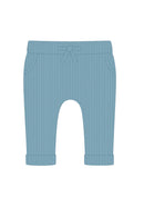 Confetti Kidz | Dusty Blue Ribbed Leggings