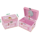 Dome Shape Musical Jewellry Box-Ballerina & Bunny