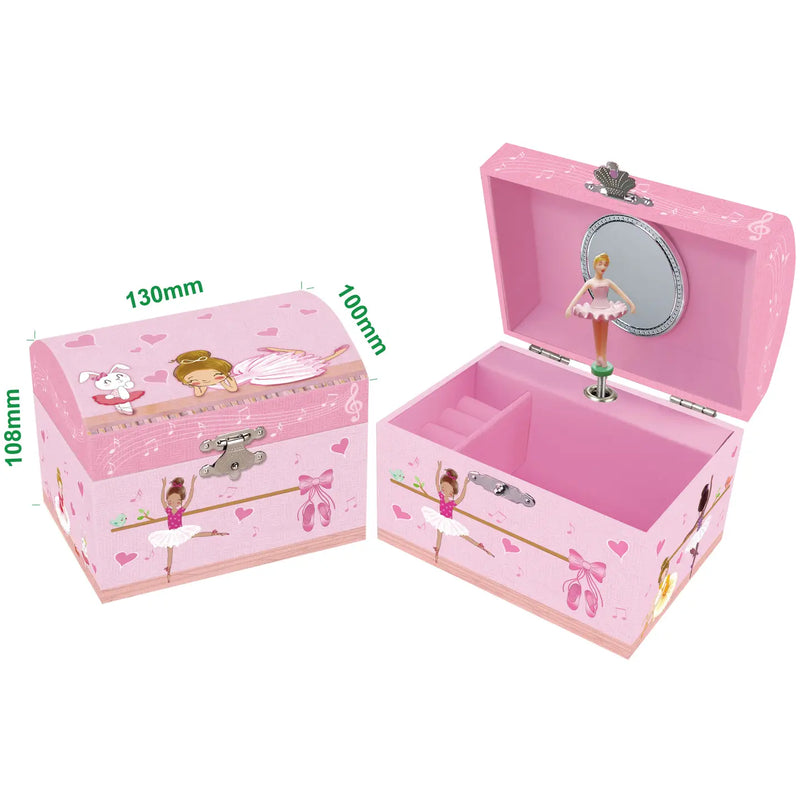Toyslink | Dome Shape Musical Jewllery Box - Ballerina & Bunny