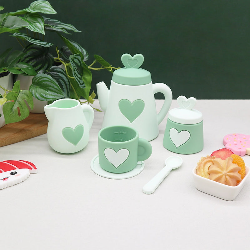 Green Silicone Tea Set