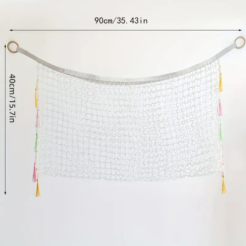 Large Capacity Polyester Hammock - Stuffed Animal Toy Storage Hanging Net