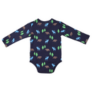 Baby Boys Bear Print Bodysuit - Peacoat