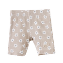Cracked Soda | Ellie Embossed Shorts - Beige Print