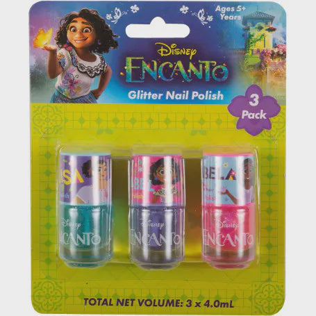 Encanto Glitter Nail Polish 3pk