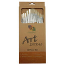 Art Extra 12pcs Natural handle Asst Brush Set