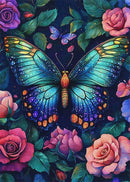 DIAMOND ARTS PICTURE,SIZE:30*40 Beautiful Butterflies