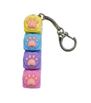 CLICK, POP, PAW KEYBOARD KEYCHAIN WITH LIGHT