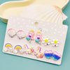 Pair of Adorable  Mermaid Shell Clip-On Earrings