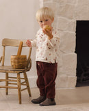 Quincy Mae | Zion Shirt Apples - Natural