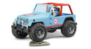 Bruder (New) Jeep Cross Country racer blue with driver