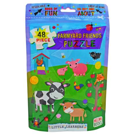 Farmyard Friends 48-Piece Jigsaw Puzzle in Pouch