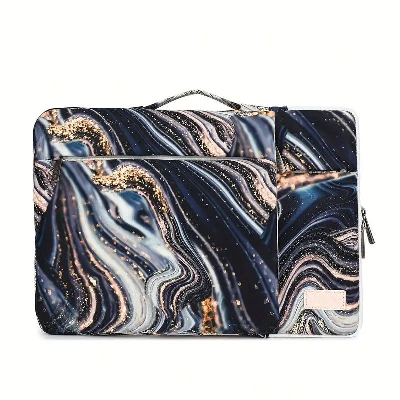 Black Marble Pattern Laptop Sleeve Case Bag