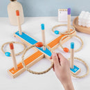 Wooden Ring Toss Game for All Ages – Indoor and Outdoor Fun for Everyone!