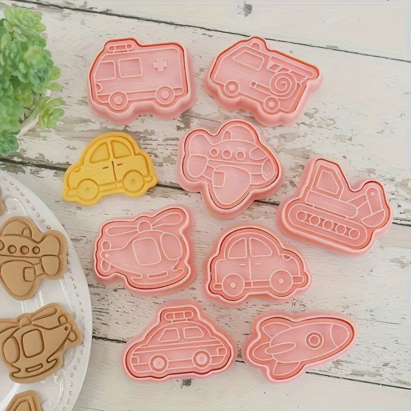 8pcs Vehicles Cookie Cutter Set