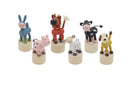 Wooden Farm Animal Press Toys