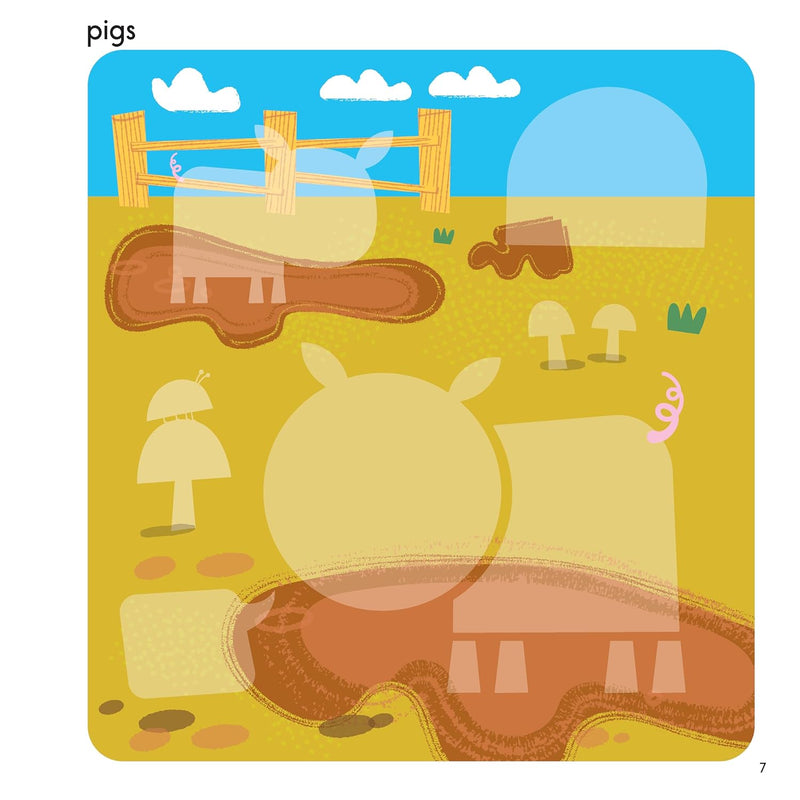 First Fun Sticker Painting Farm Animals