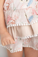 Cracked Soda | Naomi Bodysuit Layered Dress -  Beige