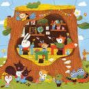Mudpuppy | Forest School 25 Piece Floor Puzzle with Shaped Pieces