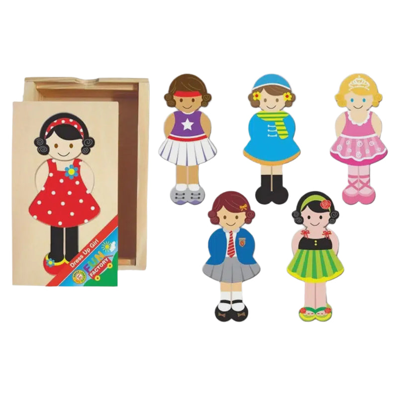 Fun Factory | Wooden Dress Up Girl