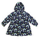 Korango | Sunshine & Rainbows Polar Fleece Lined Rainbow Raincoat - Peacoat  RRP $69.99