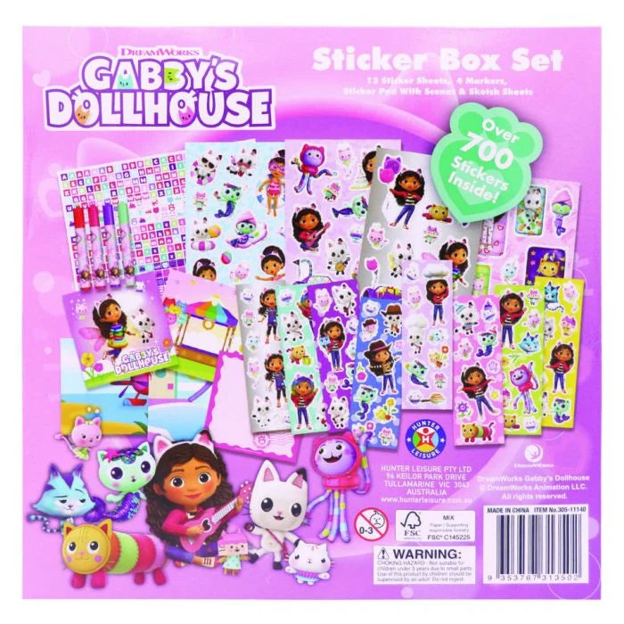 Gabbys Dollhouse Sticker Box Set