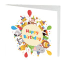 Happy Birthday Animal card 7cm