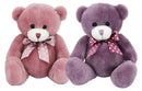 Teddy Time  Iris Dusky Pink  or Purple Bear 19cm