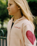 The Girl Club |  Pink Heart Zip Hood