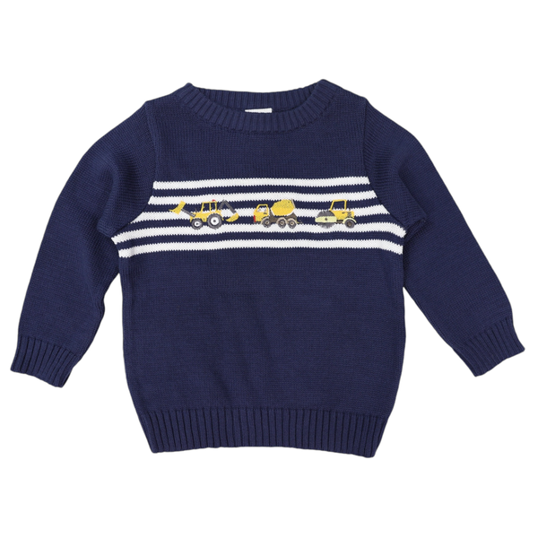 Korango | Trucks & Diggers Embroidered Sweater