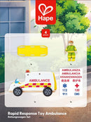 Hape |  Rapid Response Toy Ambulance