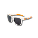 Te Rā | Hau Snow White+Orange — Kids Sports Sunglasses Ages 6–12