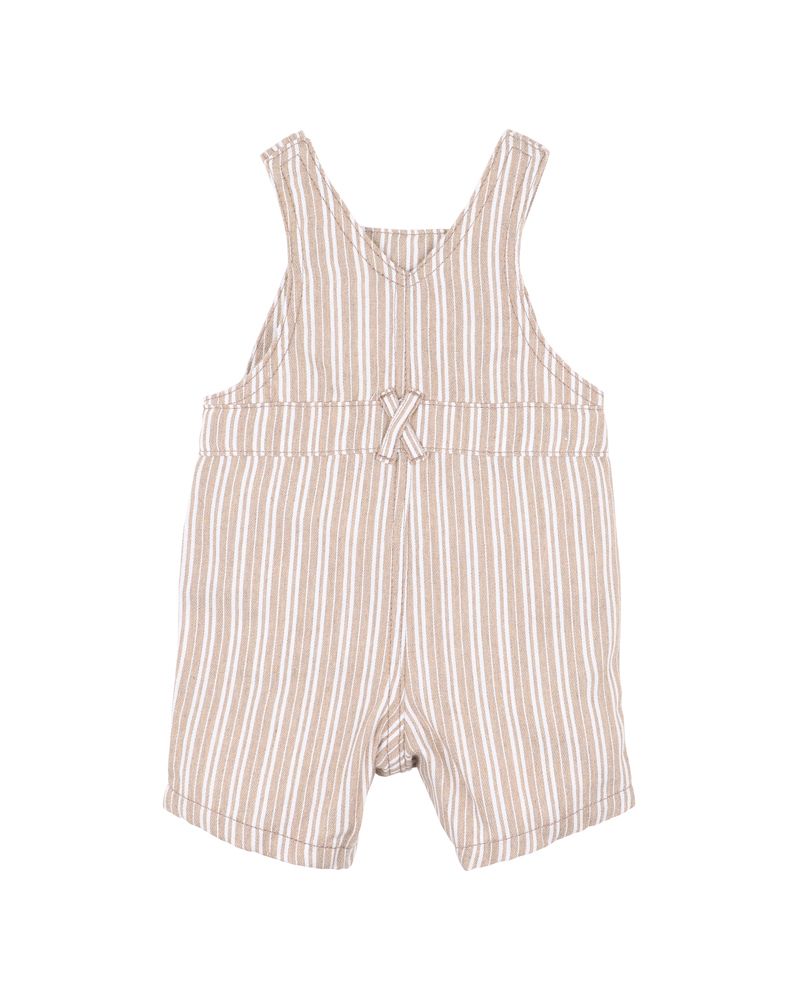 Bebe Baby | Beige Stripe Overalls