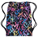 Spencil Big Drawstring Bag - Hearts and Crosses (Swim Bag)