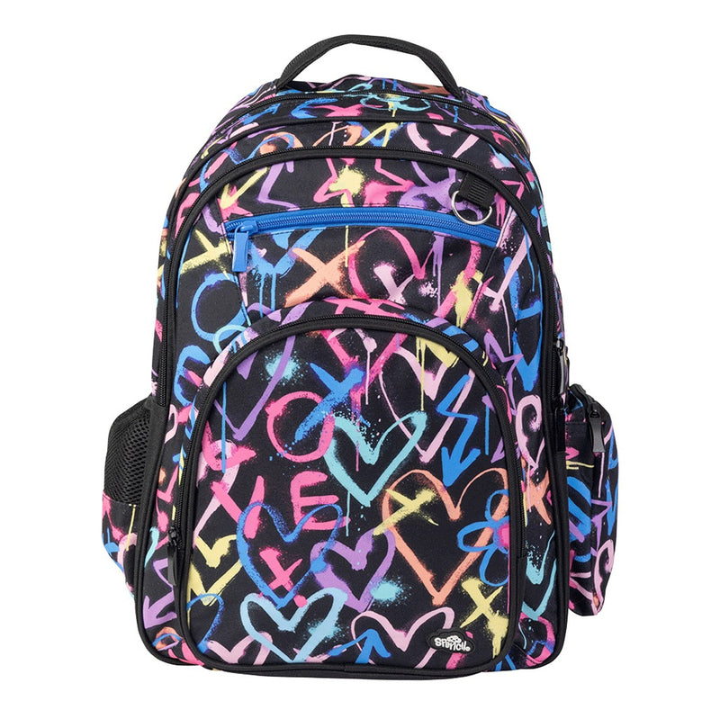 Spencil Big Kids Backpack – Hearts & Crosses | School Bag