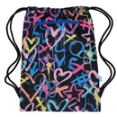 Spencil Big Drawstring Bag - Hearts and Crosses (Swim Bag)