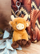 Keeleco Highland Cow Plush Bag Charm Keychain