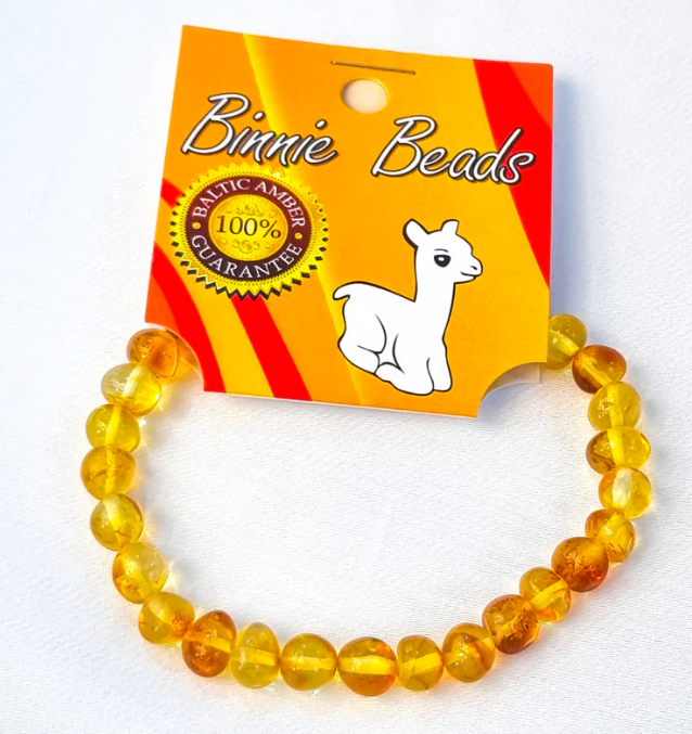 Amber Baby Bracelet -  Binnie Beads