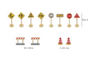 Wooden Construction Traffic Sign Play Set